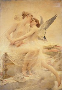Kupidyn i Psyche (olej na płótnie)