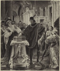 Wybór Bassanio (fotograwiura) autorstwa Lionel Royer
