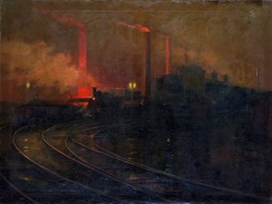 „Huta Dowlais, Cardiff nocą”, 1893-1897