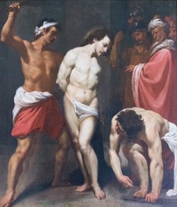 Biczowanie Chrystusa, Leonello Spada (olej na płótnie)