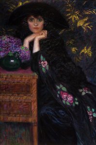 Figura kobiety Portret Violette, 1920. autorstwa Lionne