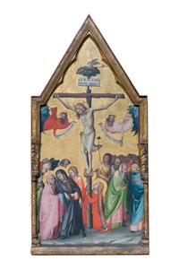 Jezus Chrystus ukrzyżowany i cierpiący autorstwa Lippo di Dalmasio