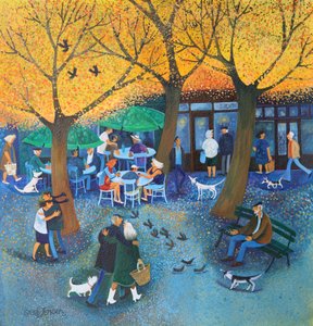 Apero Time 2016 (farby akrylowe na papierze) autorstwa Lisa Graa Jensen