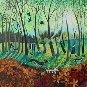 Morning Rays, 2016, (farby akrylowe na papierze)