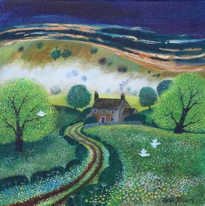 Smoky Valley, 2024 (akryl na płótnie) autorstwa Lisa Graa Jensen