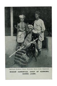 Pani Hamonyah, szefowa Kennemy, Sierra Leone, c.1905-07 autorstwa Lisk Carew Brothers