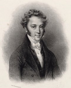 Portret pianisty i kompozytora Ignaza Moschelesa 1794-1870 , ok. 1930 r. 1830. autorstwa Lithographie Formentin et C..