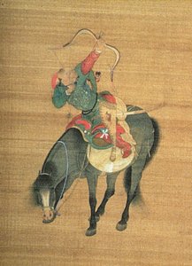 Хубилай хаан (1214-94) Ан агнуур (дэлгэрэнгүй), Юань гүрэн (торгон дээрх бэх, өнгө) (150417-г үзнэ үү)поли