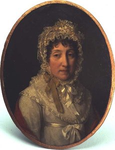 Portret starszej pani (olej na miedzi) autorstwa Lizinska-Aimee-Zoe de Mirbel
