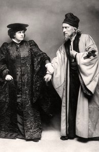 Gertrude Elliott i Johnston Forbes-Robertson w Kupiecie weneckim, początek XX wieku.