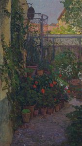 Tryptyk lub ogród w rozkwicie (boczny panel) 1907