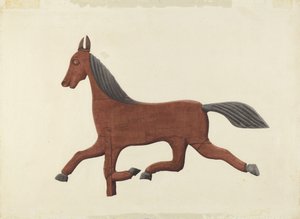 Wiatrowskaz dla koni, prawdopodobnie 1938. autorstwa Lloyd Broome