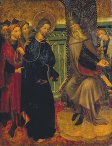 Chrystus przed Piłatem, ok. 1420-1425 (tempera na panelu)