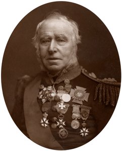 Admirał Sir Sydney Colpoys Dacres, gubernator szpitala Greenwich, 1883. autorstwa Lock and Whitfield