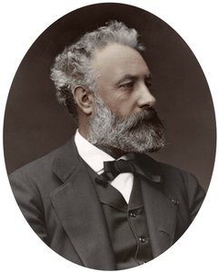 Jules Verne, francuski powieściopisarz, 1877.