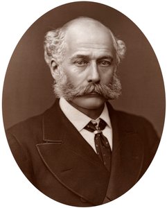 Sir Joseph Bazalgette, CB, brytyjski inżynier budownictwa, 1877. autorstwa Lock and Whitfield