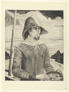 Śruba bretońska Breton Fisherman II (tytuł oryginalny) autorstwa Lodewijk Schelfhout (signed by artist)