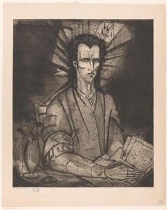 Filosoof Le Philosophe (oryginalny tytuł na obiekcie) autorstwa Lodewijk Schelfhout (signed by artist)