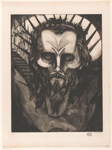 Głowa Chrystusa Tête de Christ I (tytuł oryginalny) autorstwa Lodewijk Schelfhout (signed by artist)