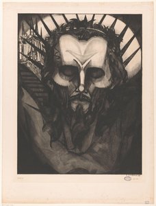 Głowa Chrystusa Tête de Christ I (tytuł oryginalny) autorstwa Lodewijk Schelfhout (signed by artist)