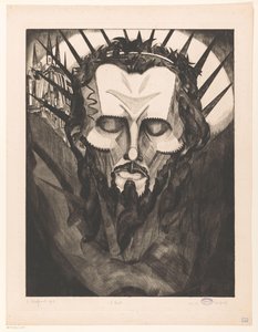 Głowa Chrystusa Tête de Christ I (oryginalny tytuł na obiekcie) autorstwa Lodewijk Schelfhout (signed by artist)
