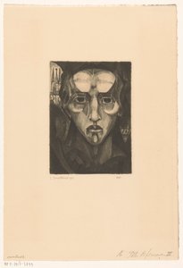 Głowa kobiety Tête de femme III (oryginalny tytuł na przedmiocie) autorstwa Lodewijk Schelfhout (signed by artist)