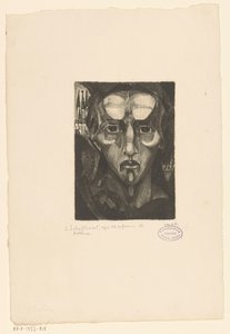 Głowa kobiety Tête de femme III (oryginalny tytuł na przedmiocie) autorstwa Lodewijk Schelfhout (signed by artist)