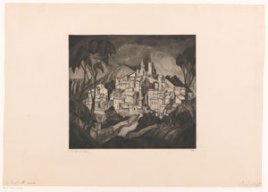 Les Angles II (tytuł oryginalny) autorstwa Lodewijk Schelfhout (signed by artist)