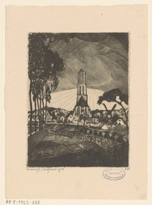 Lipa (tytuł oryginalny) autorstwa Lodewijk Schelfhout (signed by artist)
