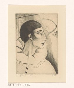 Pierrot IV (tytuł oryginalny) autorstwa Lodewijk Schelfhout (signed by artist)