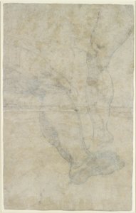 Badania dwóch par nóg, c1575-1615 autorstwa Lodovico Carracci