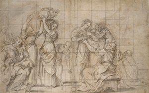 Narodziny Chrzciciela, ok. 1575-1610 autorstwa Lodovico Carracci
