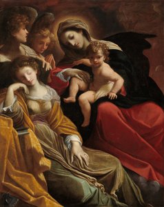 Sen św. Katarzyny Aleksandryjskiej autorstwa Lodovico Carracci