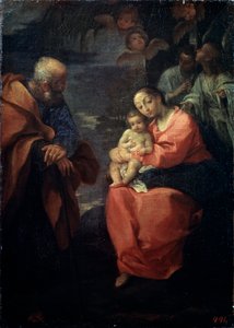 Święta Rodzina pod palmą, Odpoczywaj w ucieczce do Egiptu, koniec XVI w.
