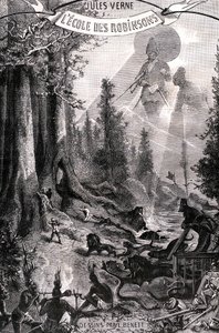 Frontispis powieści Julesa Verne