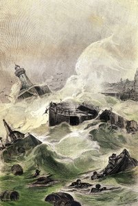 Ilustracja do powieści Juliusza Verne