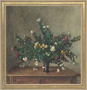 Bukiet Małych Chryzantem, 1862. autorstwa Léon Bonvin
