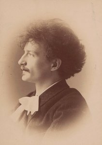 Portret kompozytora Ignacego Jana Paderewskiego 1860-1941, 1890. autorstwa London . Photo studio Elliott and