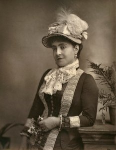 Adelina Patti, włoska diwa operowa, 1882.