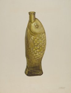 Butelka „Gorzkie ryby” autorstwa Loraine Makimson