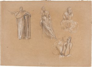 Badania figur autorstwa Lord Leighton Frederic