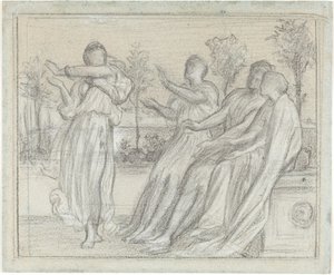 Studium do „Tańczącej Greczynki” autorstwa Lord Leighton Frederic