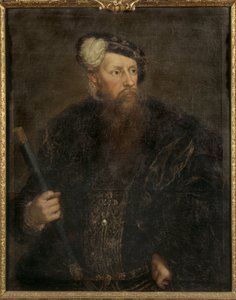 Gustave I Vasa de Suede - Portret króla Gustawa I Szwecji (1496-1560), autorstwa Pascha, Lorenza, Młodszego (1733-1805). Olej na płótnie, ok. 1768. Wymiar : 98,5x78,5 cm. Muzeum Narodowe w Sztokholmie