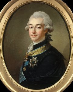 Portret Hansa Axela, hrabiego Fersen (1755 - 1810) Marechal of Suede. Obraz Pascha Lorenza (1733 - 1805). Prywatna kolekcja.