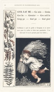 Guillaume, Kid, Grain, Spray, Currant, Grappe, Guepe, Guepier, strona 20 - Alfabet autorstwa Mademoiselle Lili, L. Froelicha i taty (samego Hetzela). Bibliotheque  Magasin d