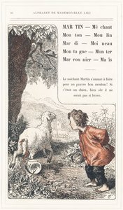 Martin, Mechant, Mouton, Mill, Tuesday, Sparrow, Mountain, Rise, Chestnut, Mais, strona 26 - Alfabet autorstwa Mademoiselle Lili, L. Froelicha i taty (samego Hetzela). Bibliotheque  Magasin d