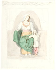 Frigga z Gersimi autorstwa Lorenz Frølich