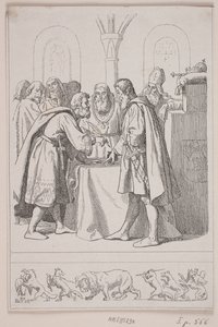 Ilustracja do „Chrystusa Drugiego. Całkowite rozwiązanie Królestwa” autorstwa Lorenz Frølich