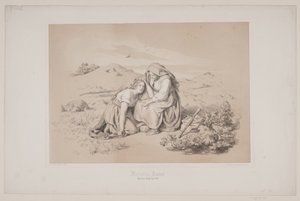 Matka i córka, s. 289, ilustracja do "Lotu jelenia" Christiana Winthera autorstwa Lorenz Frølich
