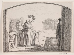 Ilustracja do wiersza Adama Oehlenschlägera „Dwie wieże kościelne” autorstwa Lorenz Frølich